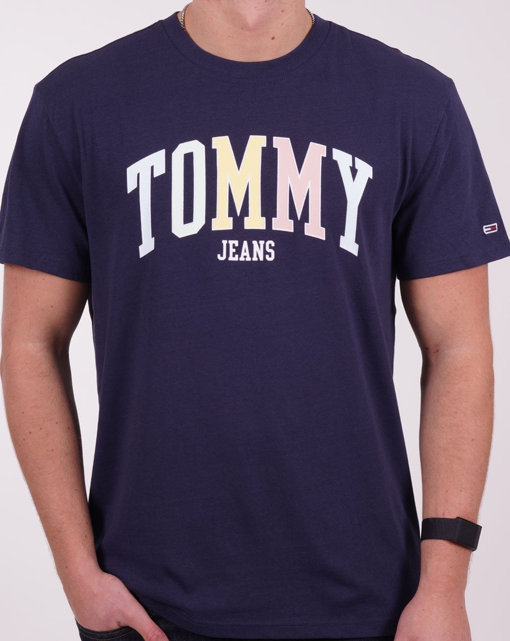 Tommy Jeans College Logo T-shirt Navy