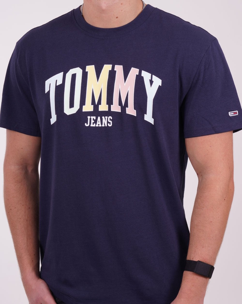 Tommy Jeans College Logo T-shirt Navy