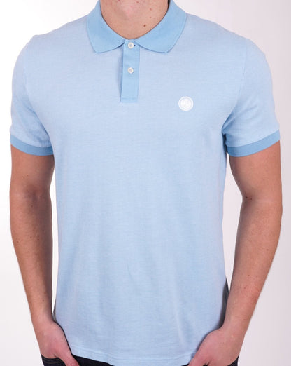 Pretty Green Herringbone Polo Blue