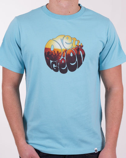 Pretty Green Festival Crowd T-shirt Light Blue