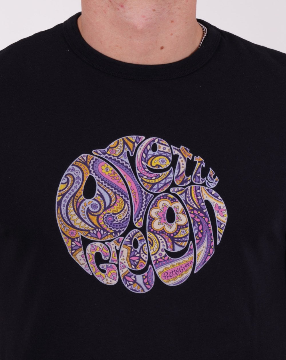 Pretty Green Festival Paisley T-shirt Black