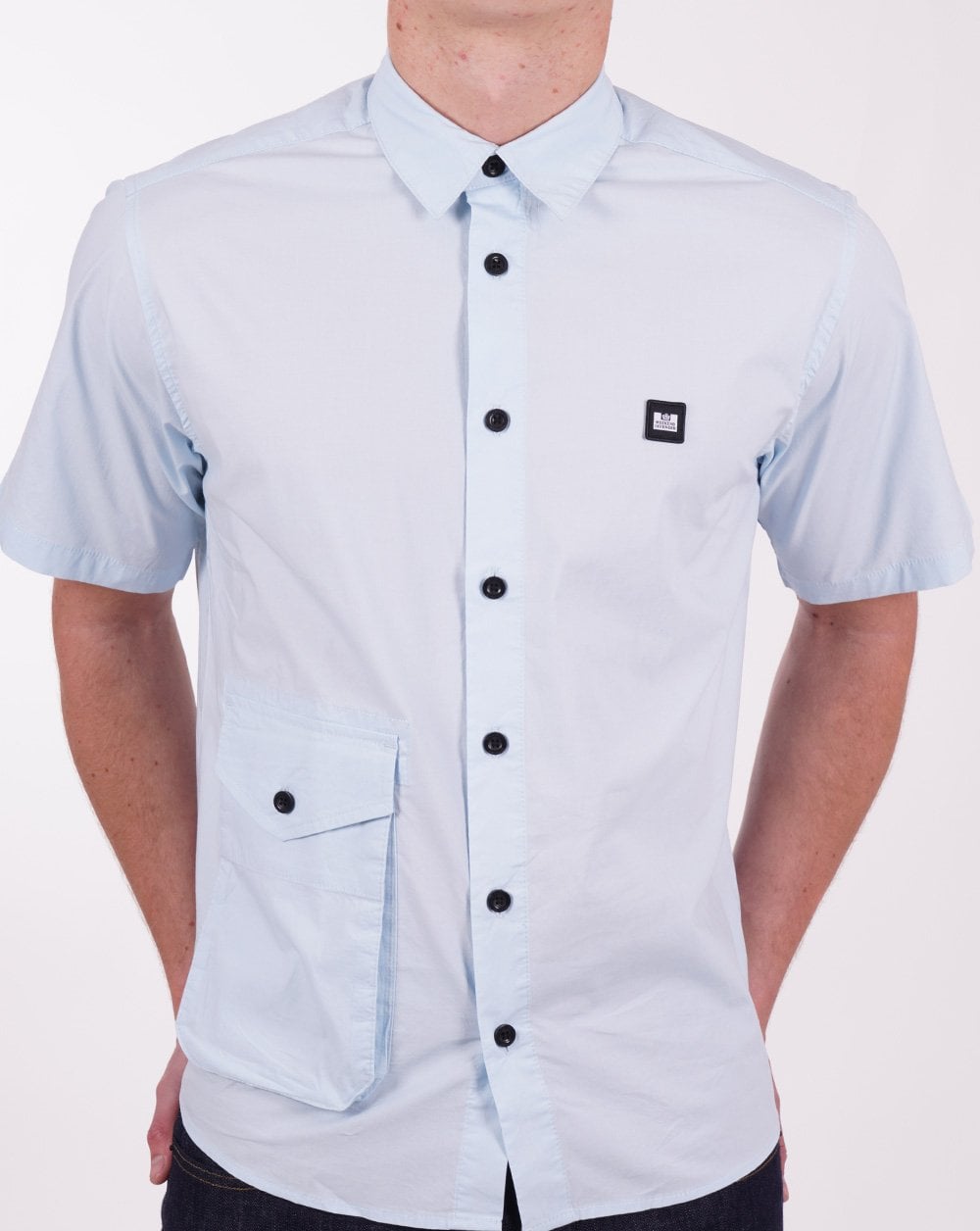 Weekend Offender Barboza SS Shirt Sky Blue