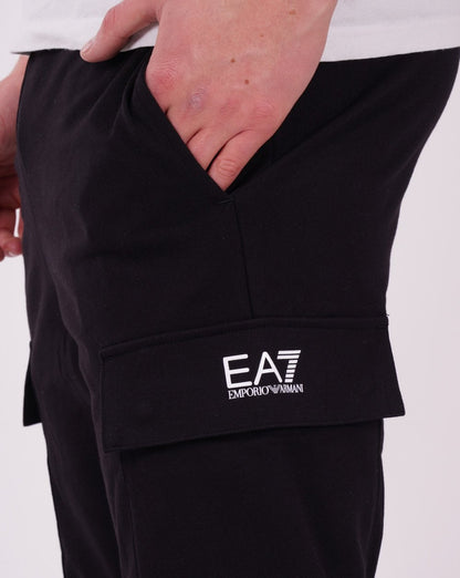 EA7 Emporio Armani Cotton Cargo Pant Black