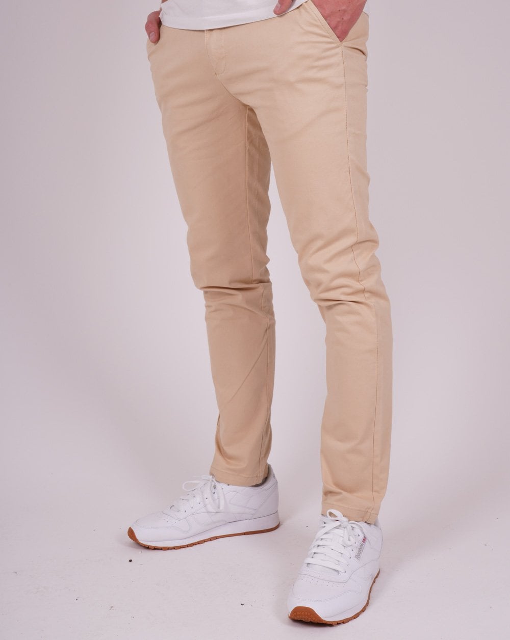 Luke Alpa Chino Trousers Stone