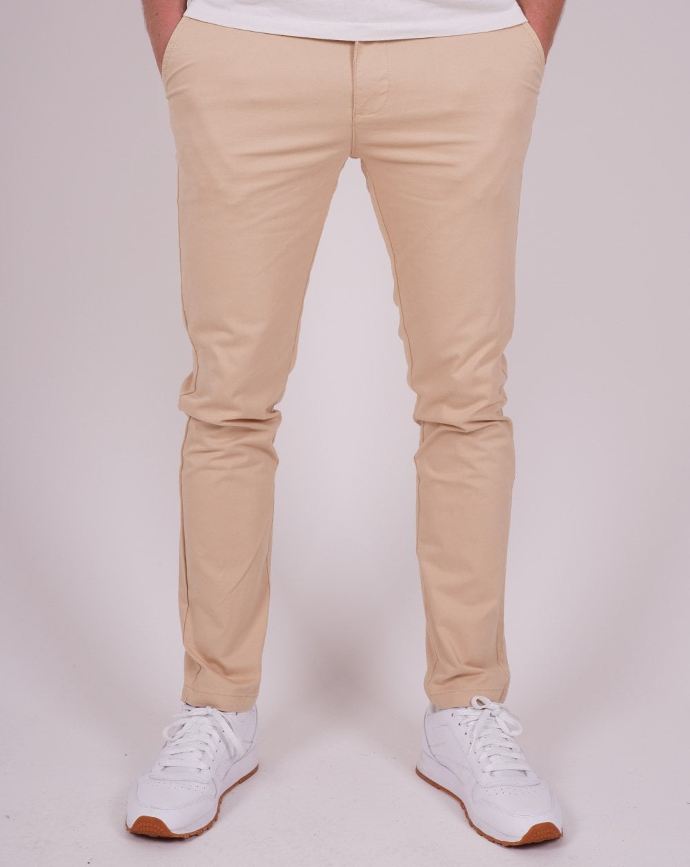 Luke Alpa Chino Trousers Stone
