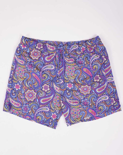 Pretty Green Festival Paisley Swim Shorts Multi-Colour