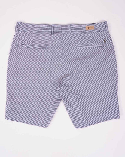 Gabicci Vintage Dogtooth Check Shorts Marina Blue