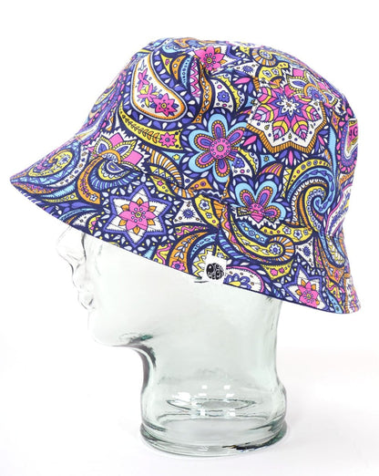 Pretty Green Reversible Festival Paisley Cricket Hat Multi-Colour