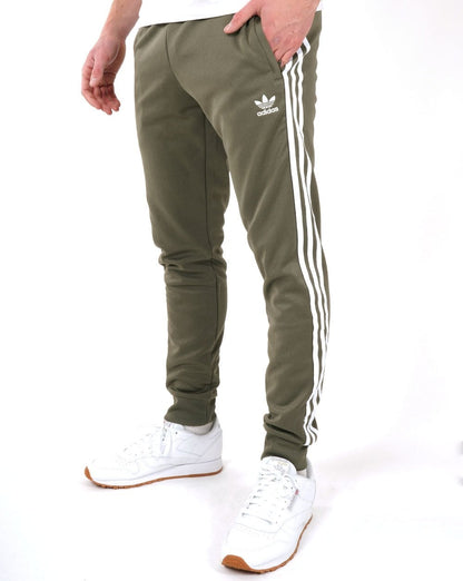Adidas Originals Superstar Track Pants Olive Green