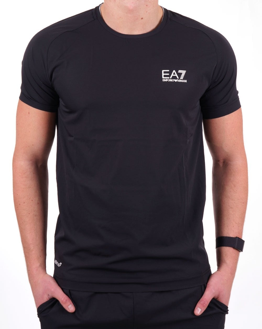 EA7 Dynamic Athlete T-shirt & Shorts Set Black