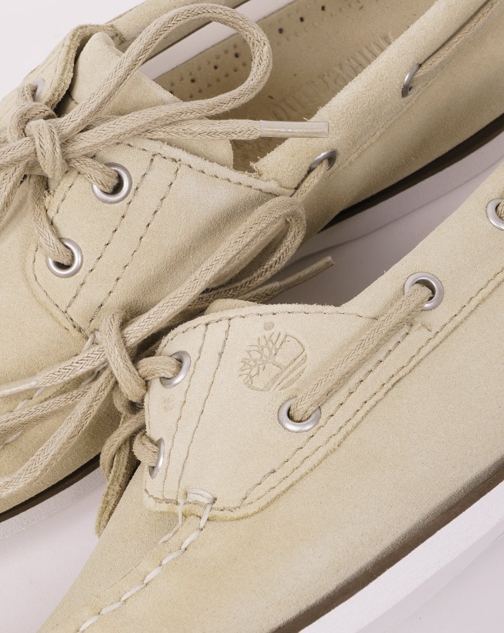 Timberland Classic 2 Eye Boat Shoe Light Beige Suede