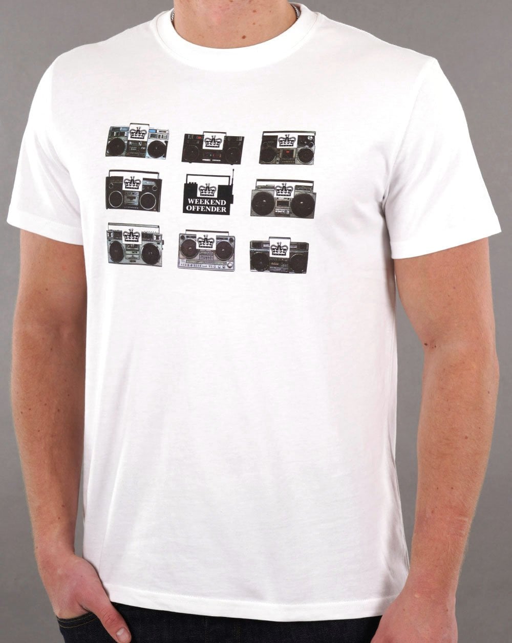 Weekend Offender Boombox T-shirt White