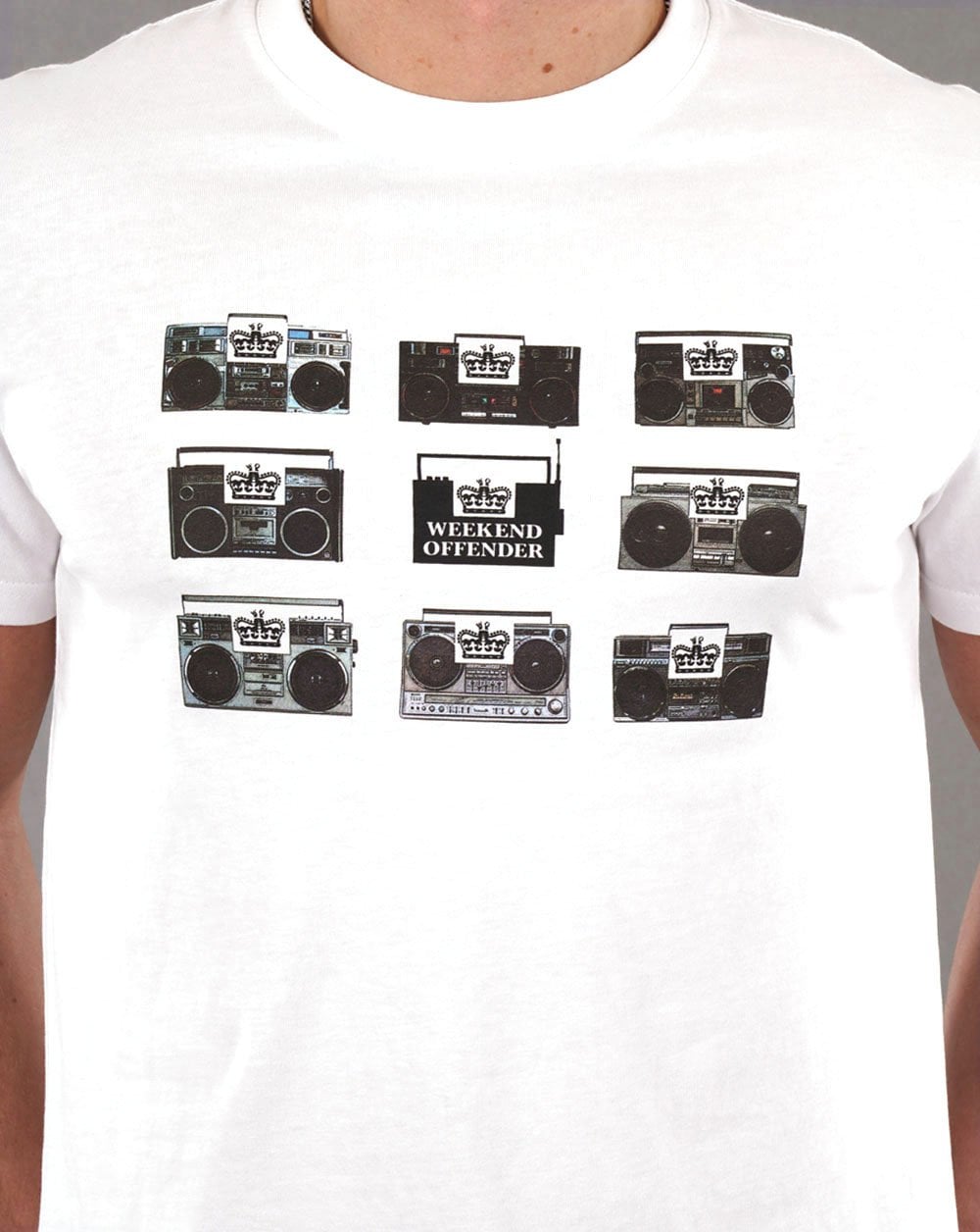 Weekend Offender Boombox T-shirt White