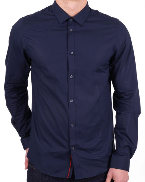 Luke The Butchers Pencil Shirt Navy