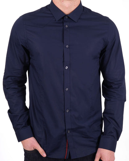 Luke The Butchers Pencil Shirt Navy