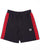 Sergio Tacchini Striped Casual Shorts Black/Dark Red