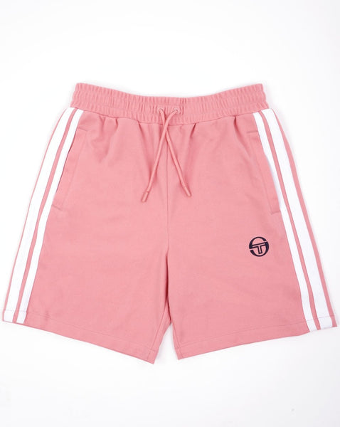 Sergio Tacchini Striped Casual Shorts Deep Pink/White
