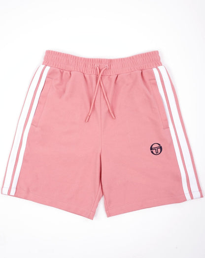 Sergio Tacchini Striped Casual Shorts Deep Pink/White