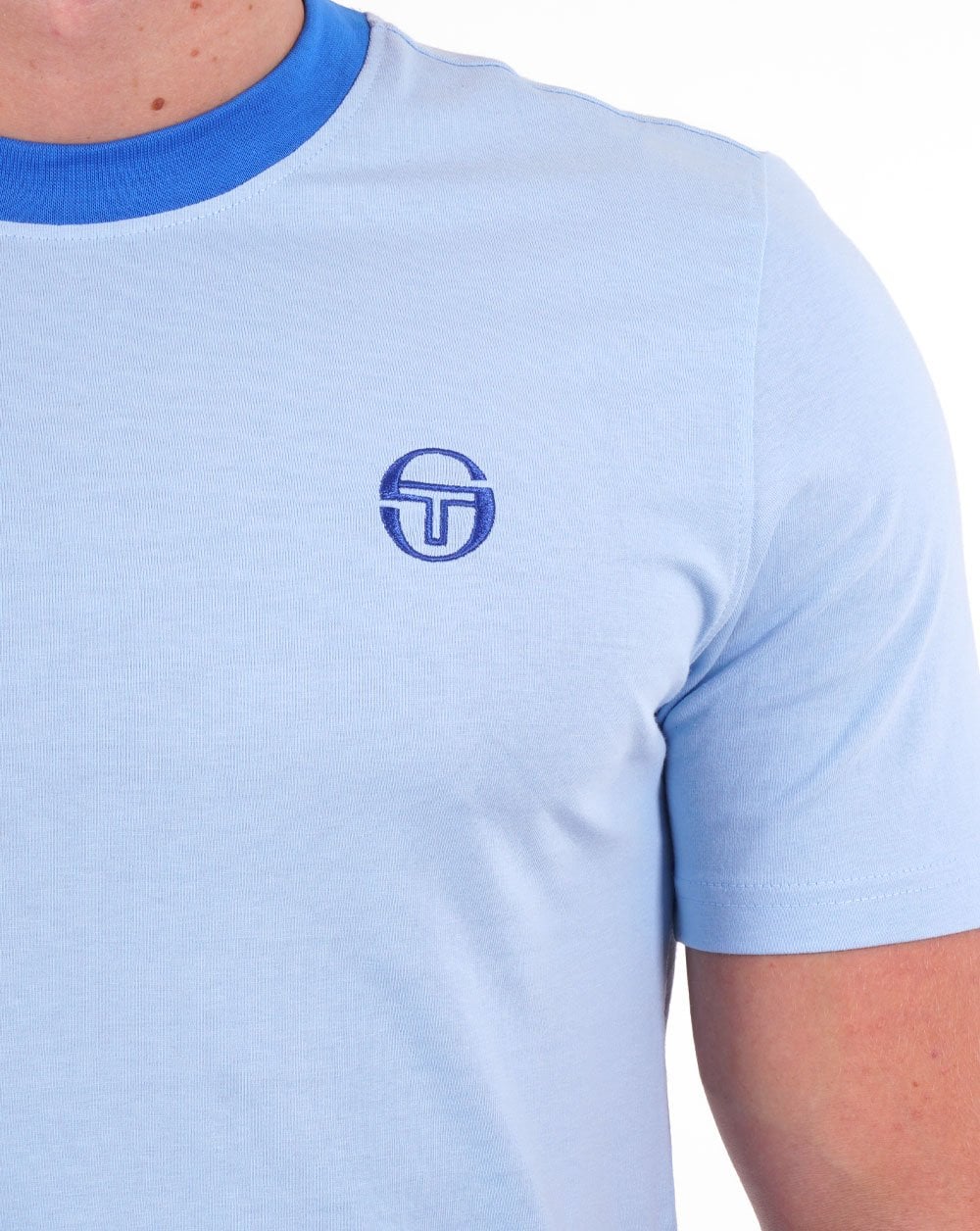 Sergio Tacchini Terme T Shirt Sky Blue
