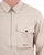 Marshall Artist Gaberdine Zip Overshirt Stone
