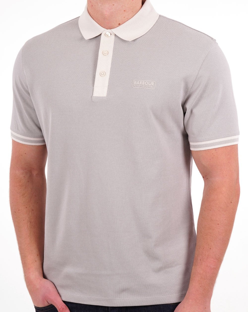 Barbour International Monty Polo Shirt Grey