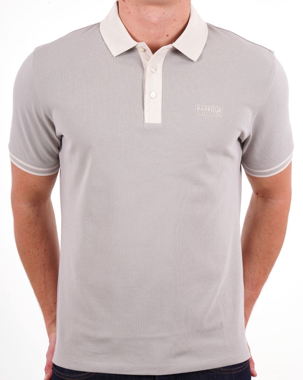 Barbour International Monty Polo Shirt Grey