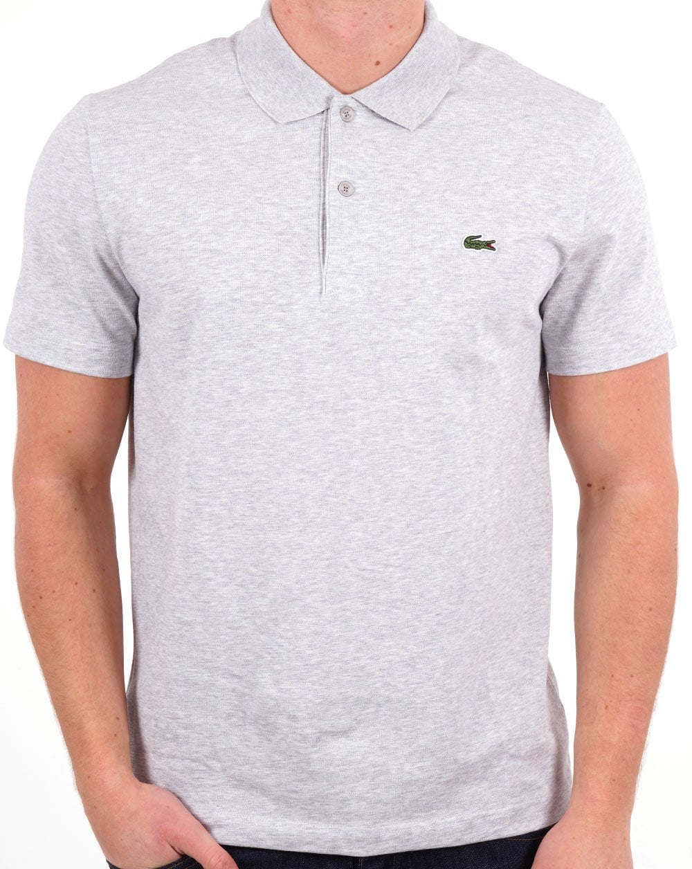 Lacoste Sport Polo Shirt Silver Chine