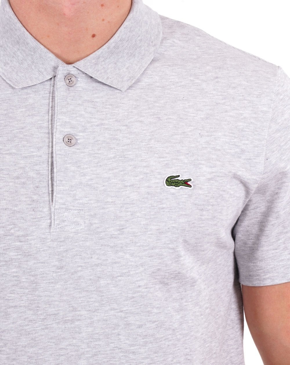 Lacoste Sport Polo Shirt Silver Chine