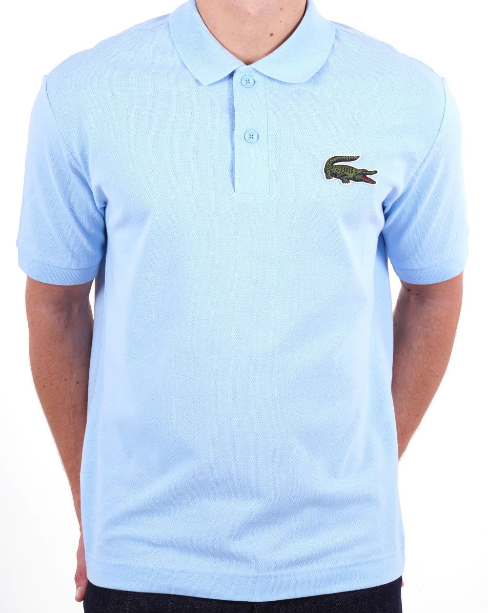 Lacoste Large Croc Polo Shirt Sky Blue