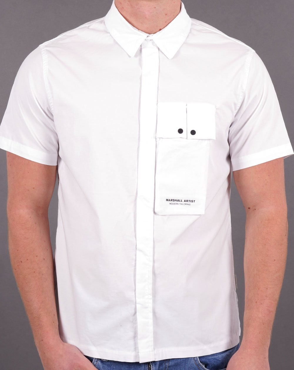 Marshall Artist Gaberdine SS Shirt White