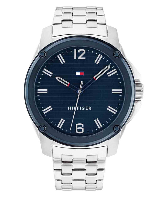 TOMMY WATCHES Tommy Hilfiger Jason Watch Silver/Navy