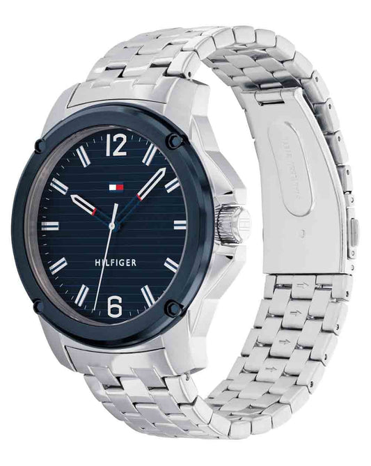 TOMMY WATCHES Tommy Hilfiger Jason Watch Silver/Navy