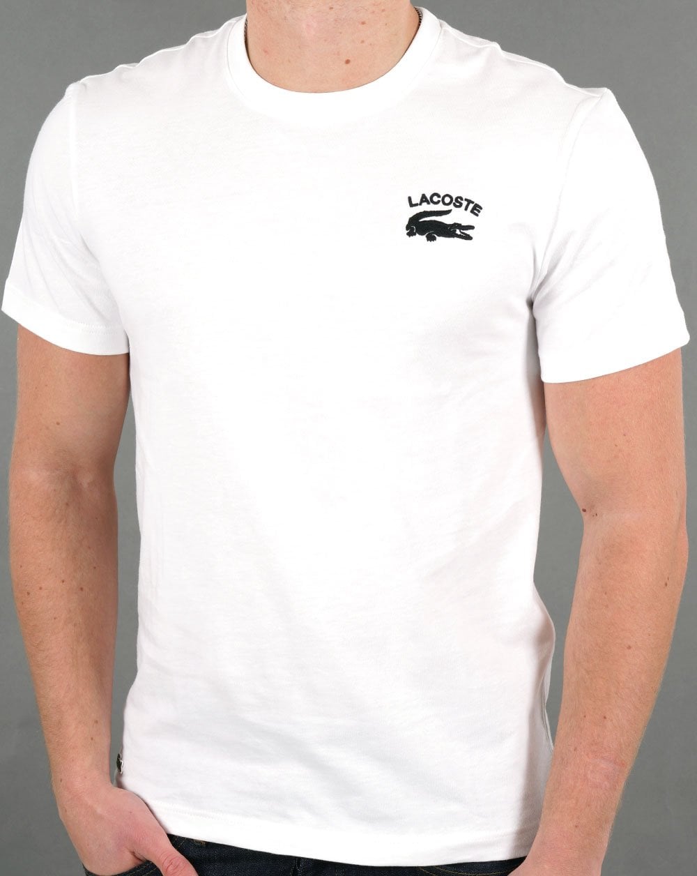 Lacoste Embroidered Logo T Shirt White