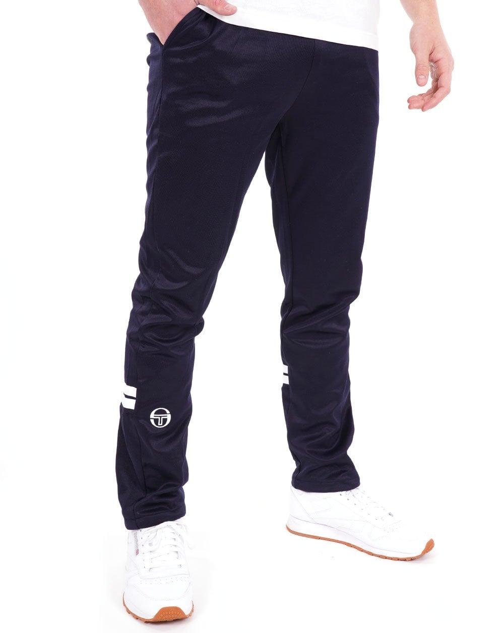 Sergio Tacchini Zip Bottom Track Pants Dark Navy