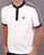 Fila Vintage Collarless Polo Shirt White