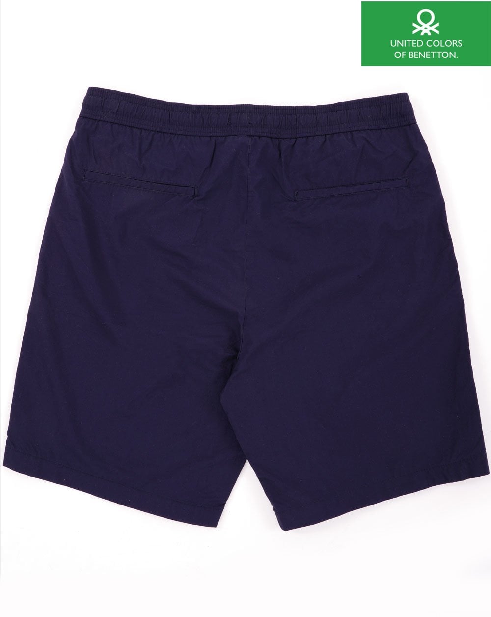 Benetton Cotton Canvas Drawstring Shorts Navy