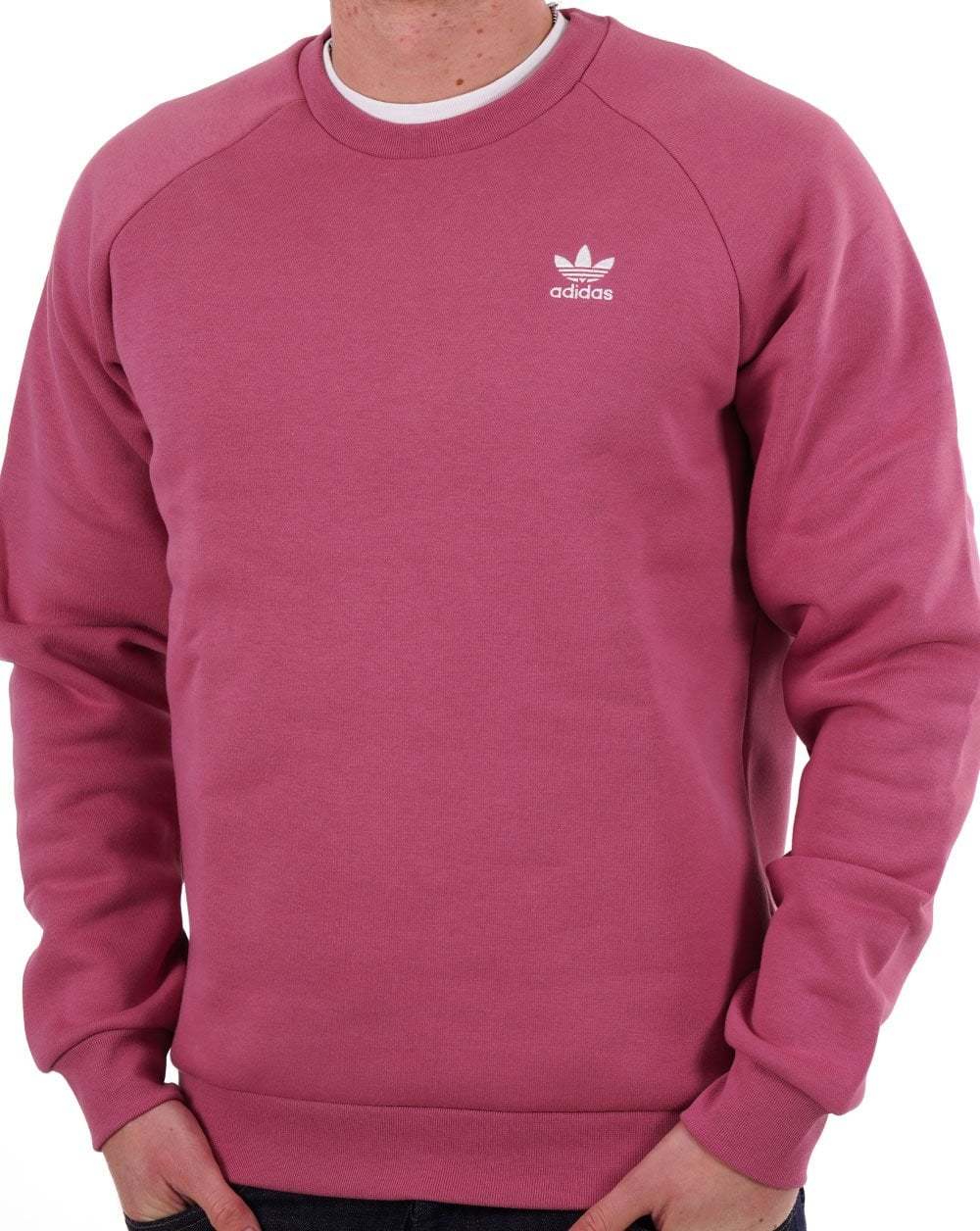 Adidas Originals Essential Crew Sweat Pink Strata