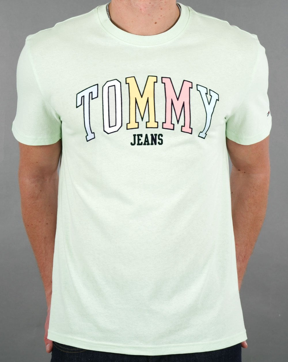 Tommy Jeans College Logo T-shirt Mint Green