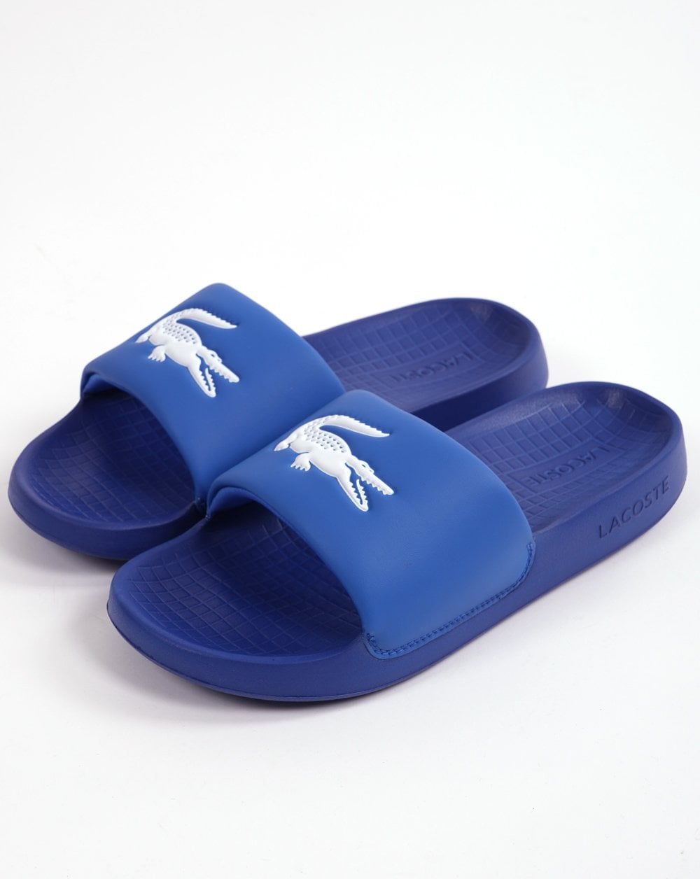 Lacoste Serve Slides Blue/White