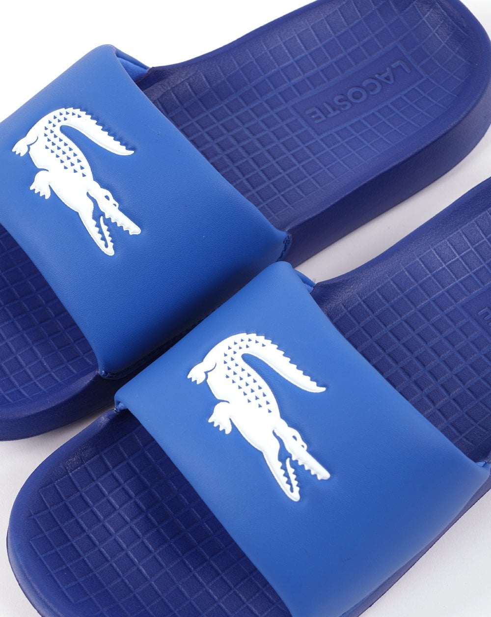 Lacoste Serve Slides Blue/White