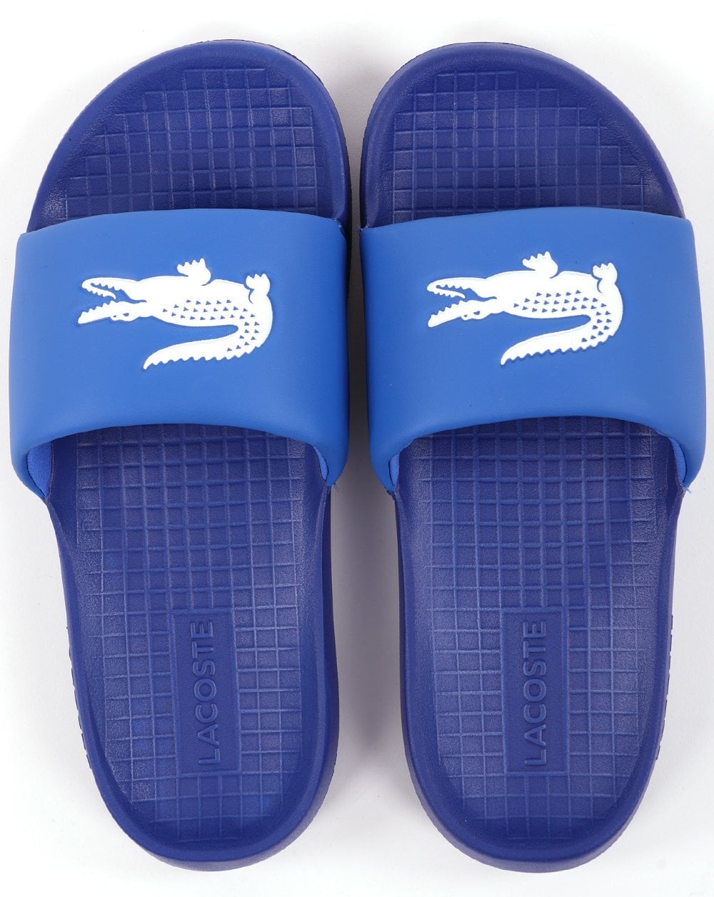 Lacoste Serve Slides Blue/White