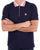 Fila Vintage Zip Polo Shirt Navy