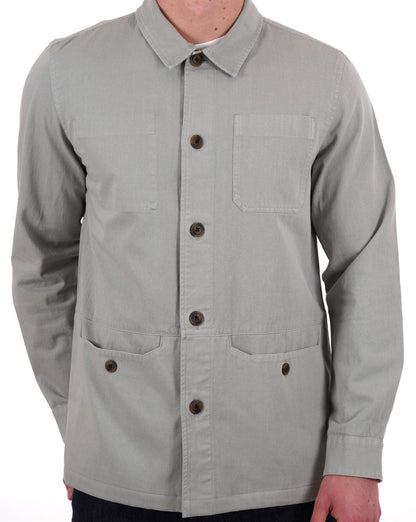 Barbour Dene Overshirt Blue Chalk