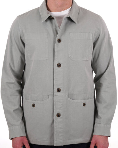 Barbour Dene Overshirt Blue Chalk