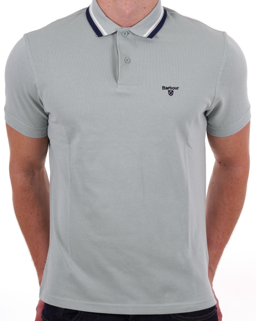 Barbour Otterburn Polo Shirt Blue Chalk