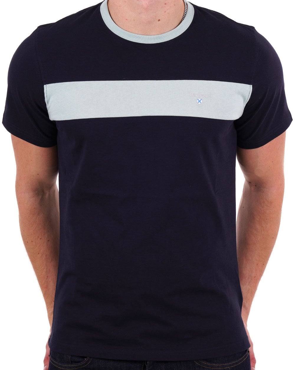 Barbour Panel T-shirt Navy