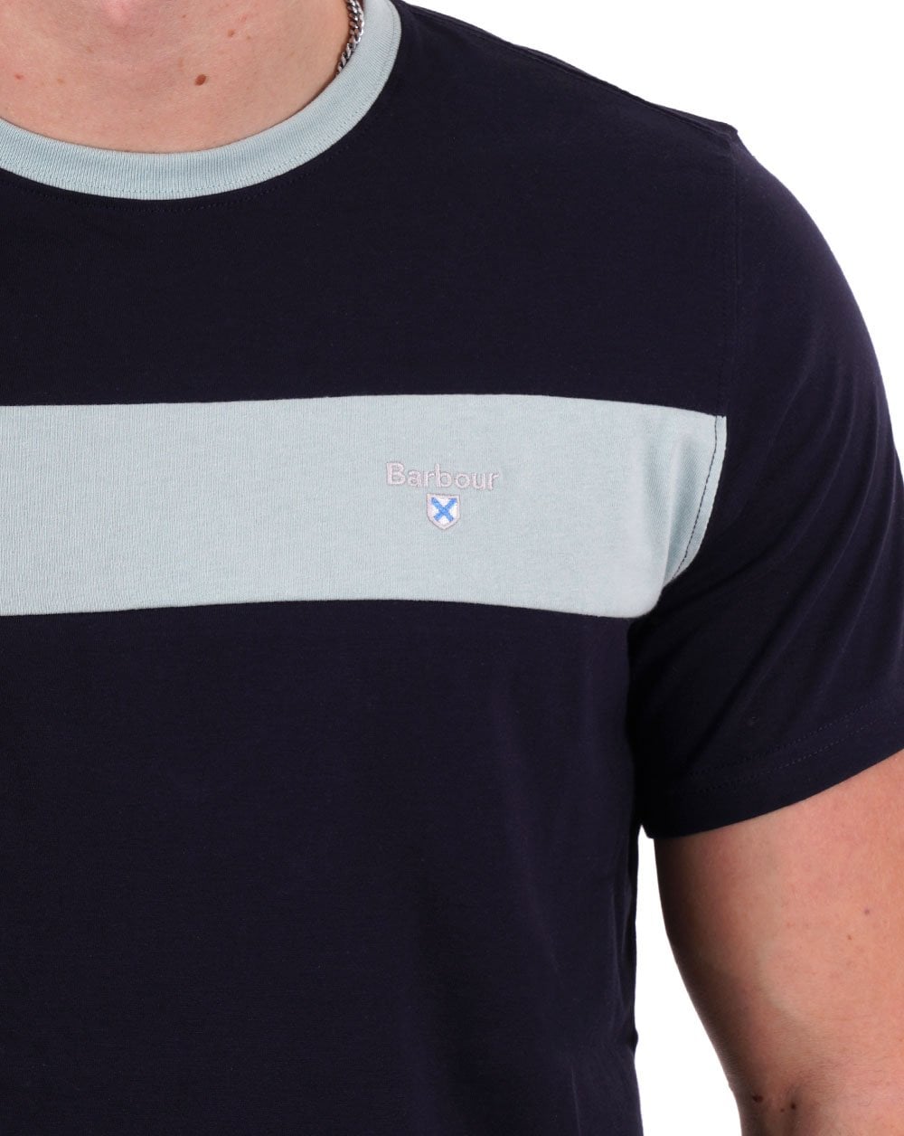 Barbour Panel T-shirt Navy