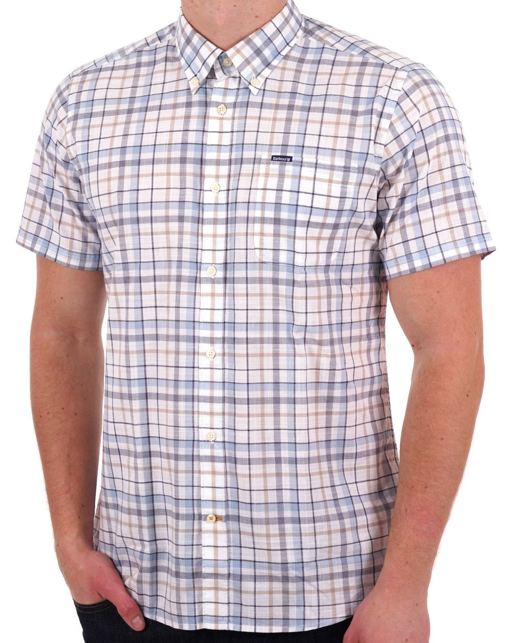 Barbour Adderstone Short Sleeve Tailored Shirt White
