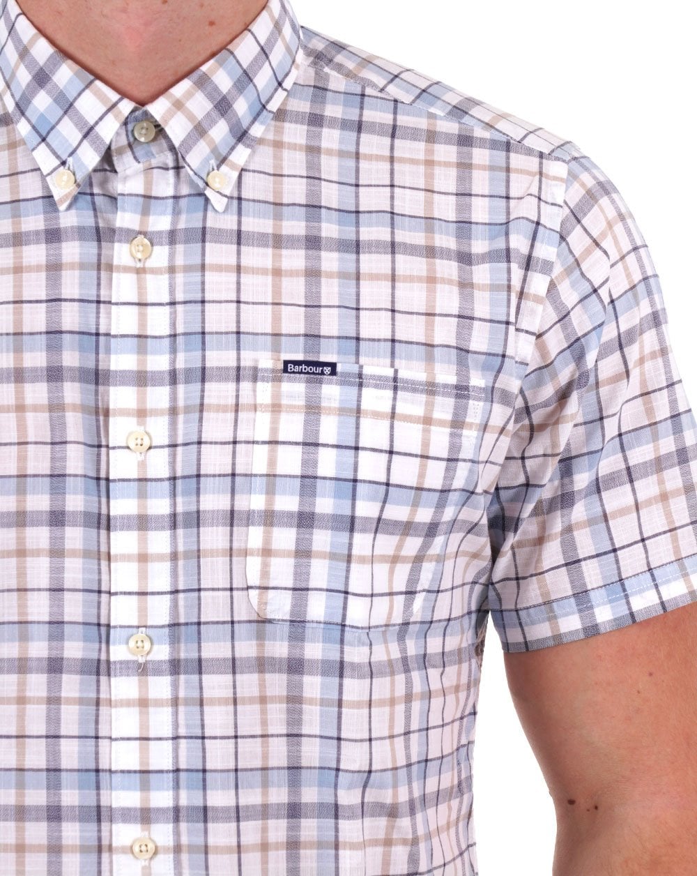 Barbour Adderstone Short Sleeve Tailored Shirt White