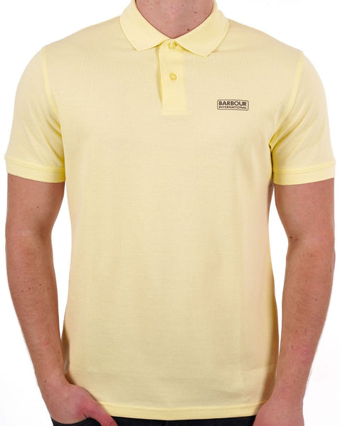 Barbour International Essential Polo Yellow